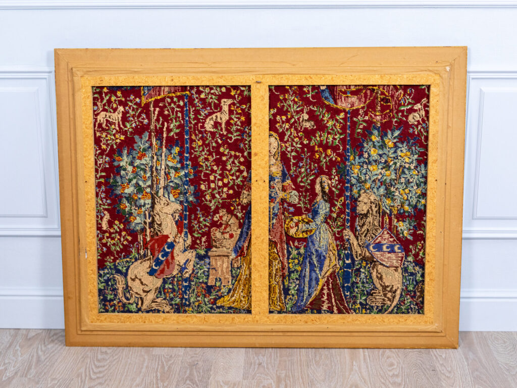 Вінтажний гобелен «Дама з єдинорогом»