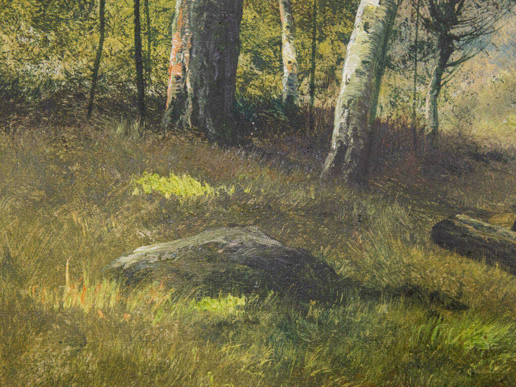 Антикварний живопис «Лісовий пейзаж», Ф. Чипріані (F.Cypriany)