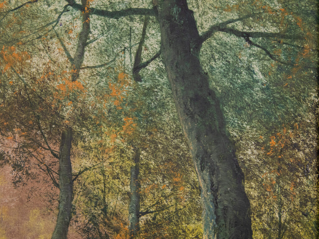 Антикварний живопис «Лісовий пейзаж», Ф. Чипріані (F.Cypriany)