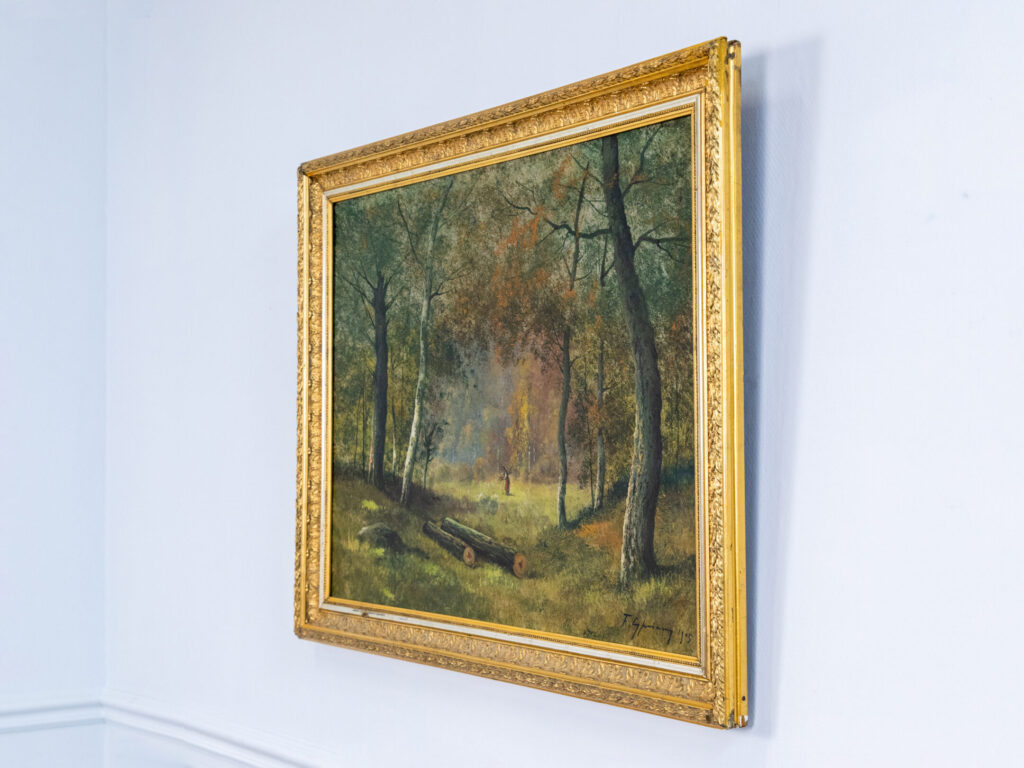 Антикварний живопис «Лісовий пейзаж», Ф. Чипріані (F.Cypriany)