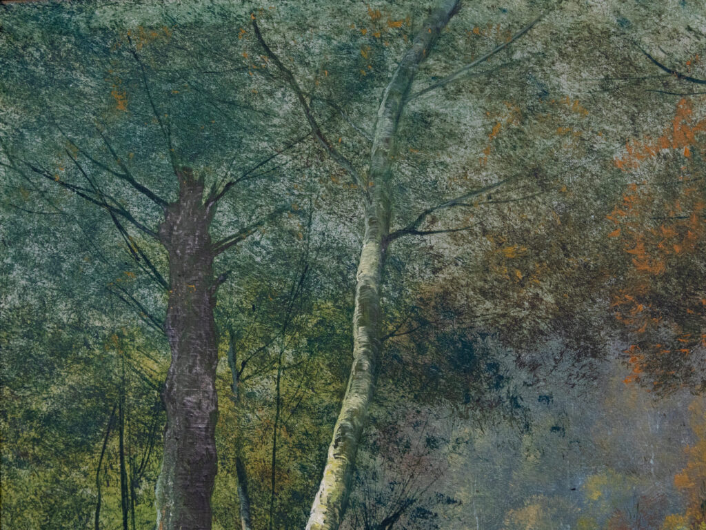 Антикварний живопис «Лісовий пейзаж», Ф. Чипріані (F.Cypriany)