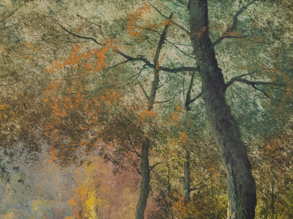 Антикварний живопис «Лісовий пейзаж», Ф. Чипріані (F.Cypriany)