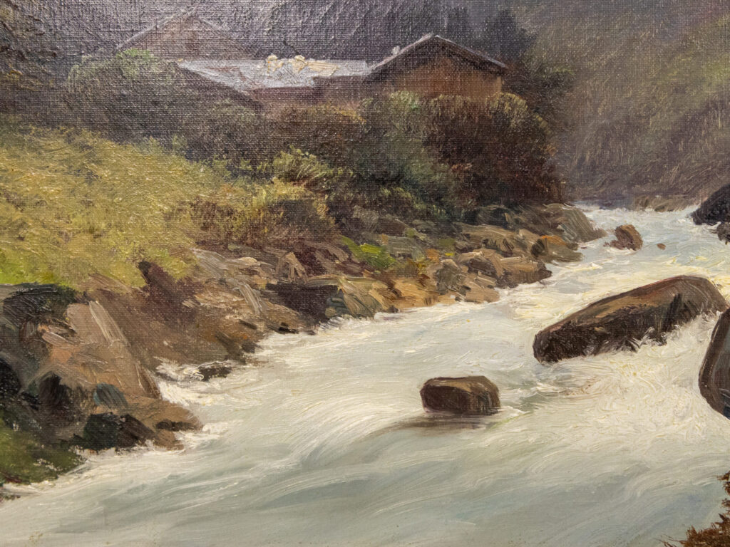 BN4A2813 Антикварний живопис «Гірський пейзаж», Ф. Чипріані (F. Cypriany)