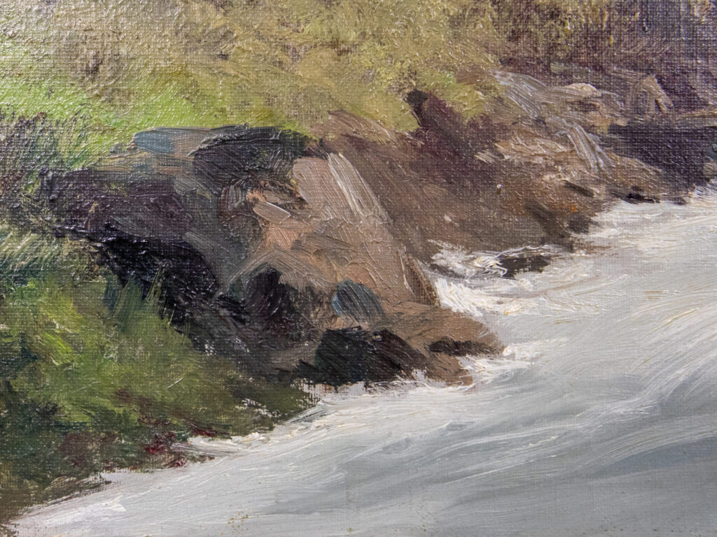 BN4A2816 Антикварний живопис «Гірський пейзаж», Ф. Чипріані (F. Cypriany)