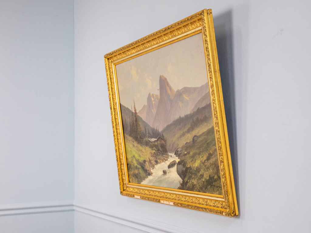 BN4A2820 Антикварний живопис «Гірський пейзаж», Ф. Чипріані (F. Cypriany)