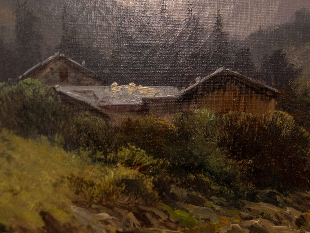 BN4A2825 Антикварний живопис «Гірський пейзаж», Ф. Чипріані (F. Cypriany)