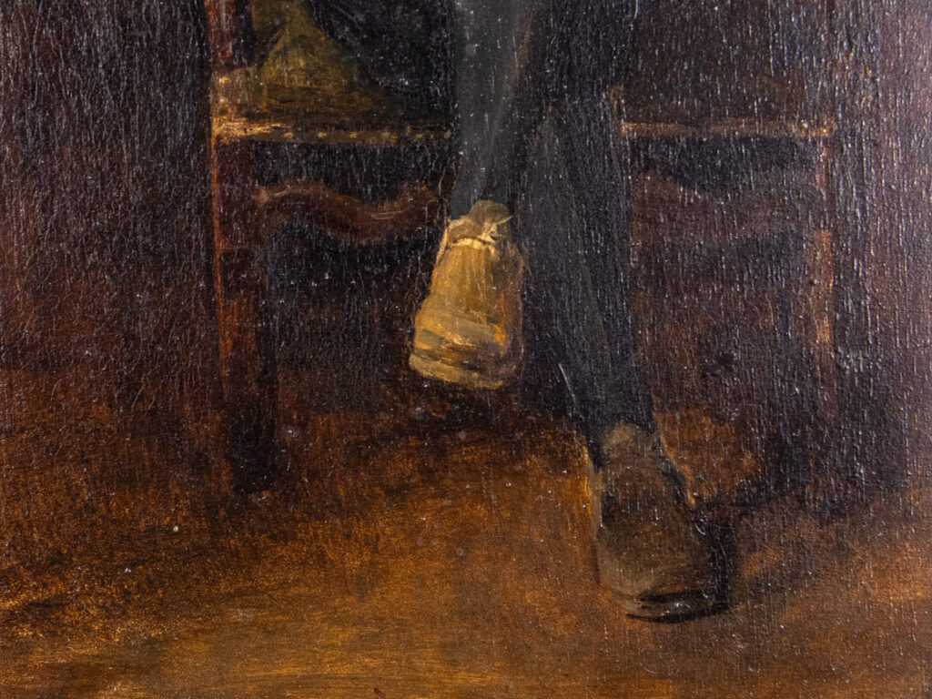 Антикварний живопис «Портрет чоловіка», E. Gide