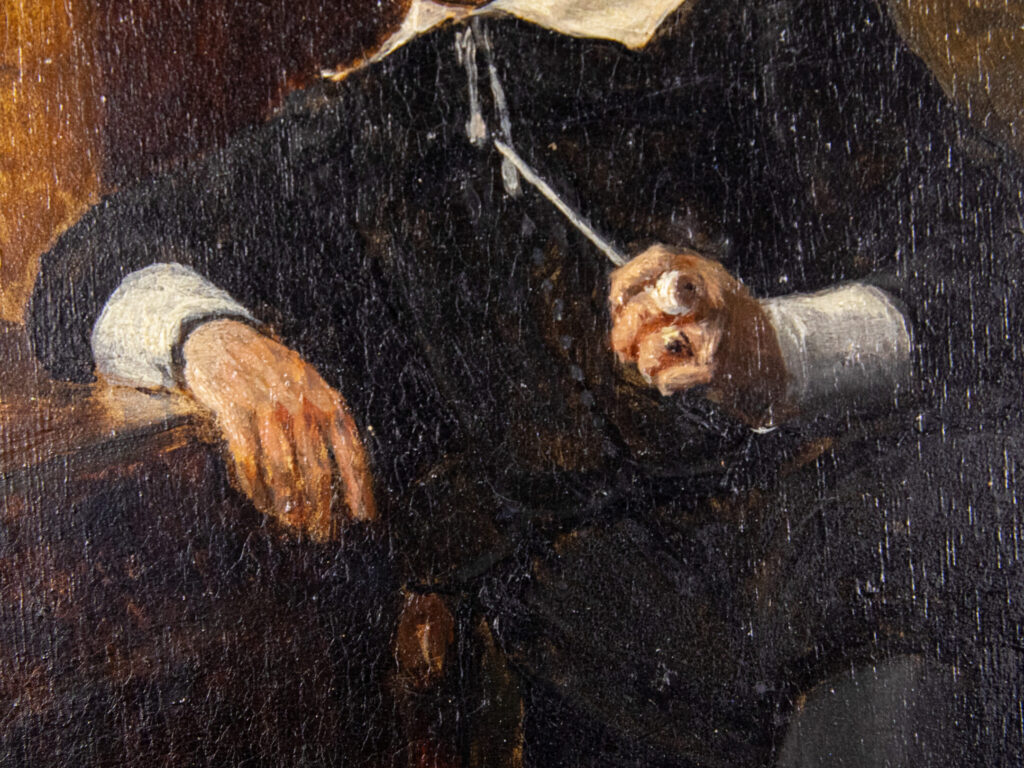 Антикварний живопис «Портрет чоловіка», E. Gide