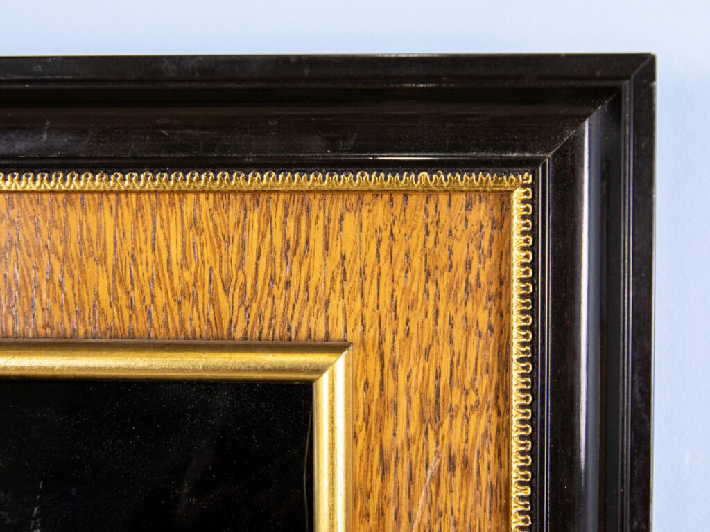 Вінтажний емалевий живопис «Під дощем», Р. Рестуе (R.Restoueix)