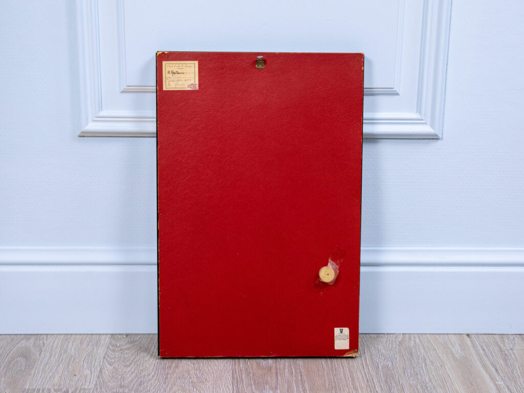 Вінтажний емалевий живопис «Під дощем», Р. Рестуе (R.Restoueix)