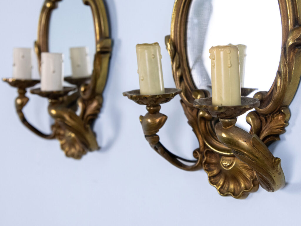 Антикварні бра з дзеркалами