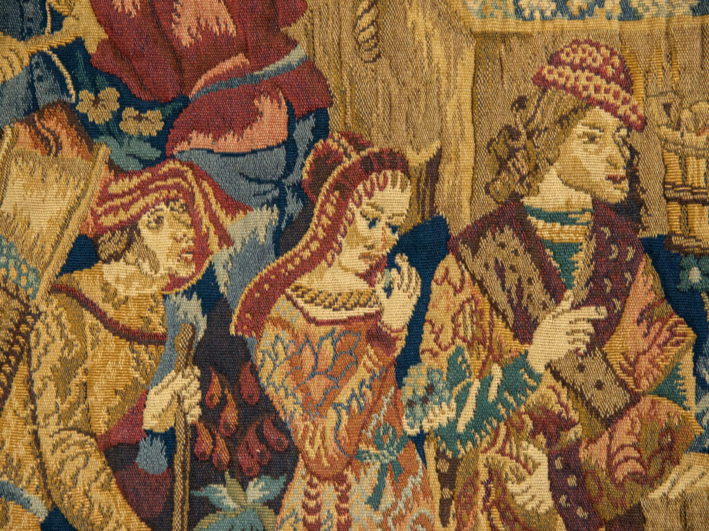 Вінтажний гобелен «Збір винограду»