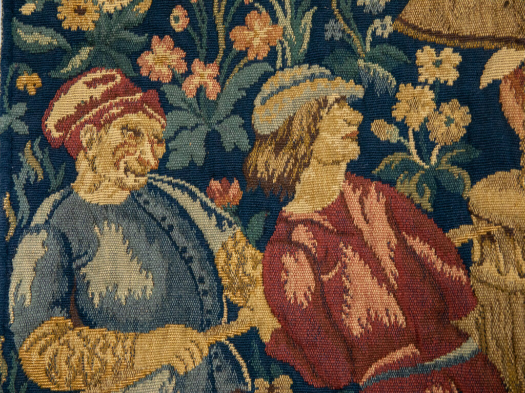 Вінтажний гобелен «Збір винограду»