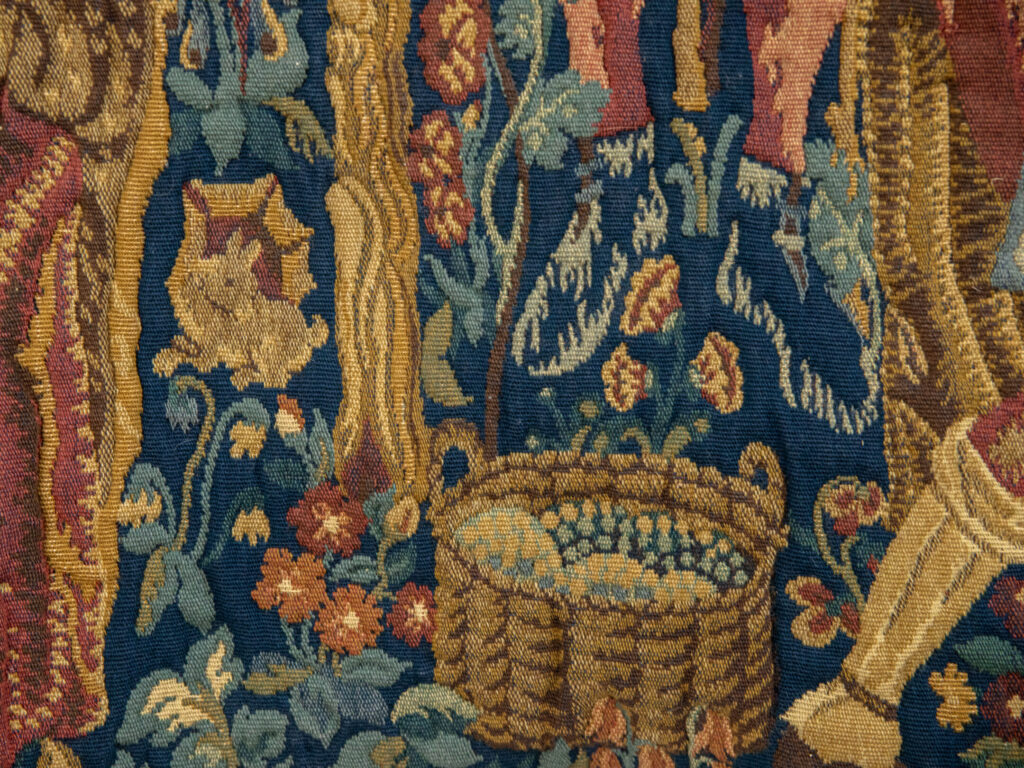 Вінтажний гобелен «Збір винограду»