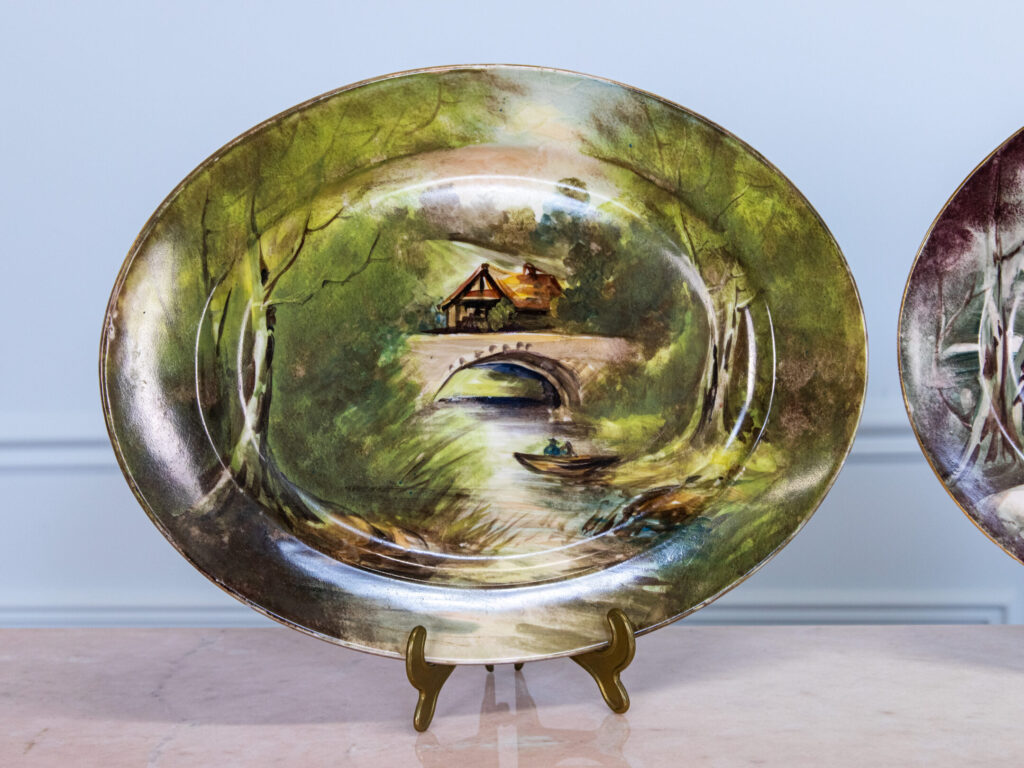 Антикварні декоративні тарілки JPL (Jean Pouyat Limoges)