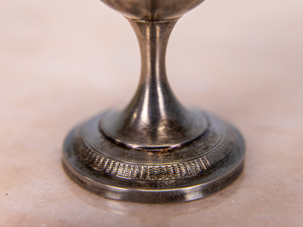 Антикварний срібний набір для подачі яйця