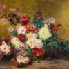Антикварний живопис «Натюрморт з квітами»