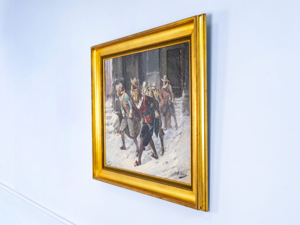 Антикварний живопис «Мушкетери», Л.Г. Бальдеро (Luigi Giorgio Baldero)