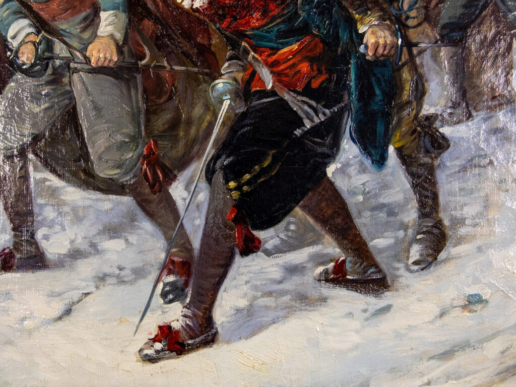 Антикварний живопис «Мушкетери», Л.Г. Бальдеро (Luigi Giorgio Baldero)