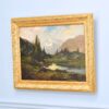 Антикварний живопис «Альпійський пейзаж»
