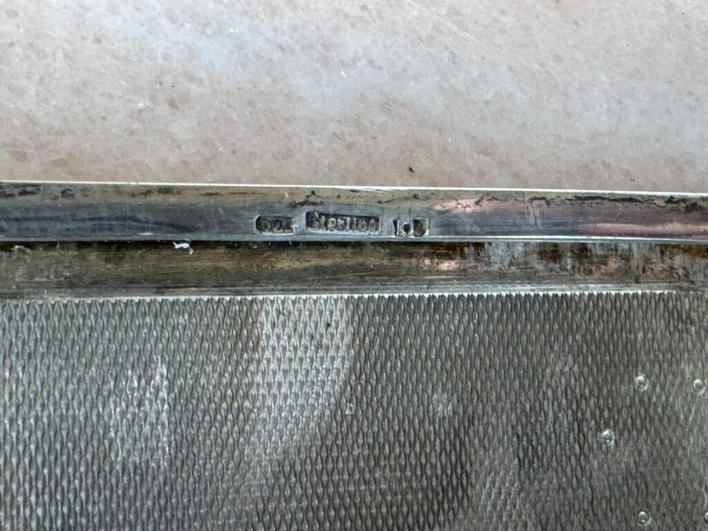 Антикварний срібний портсигар