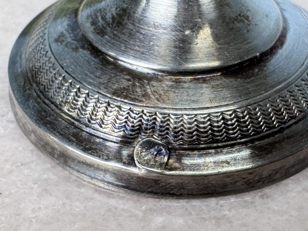 Антикварний срібний набір для подачі яйця