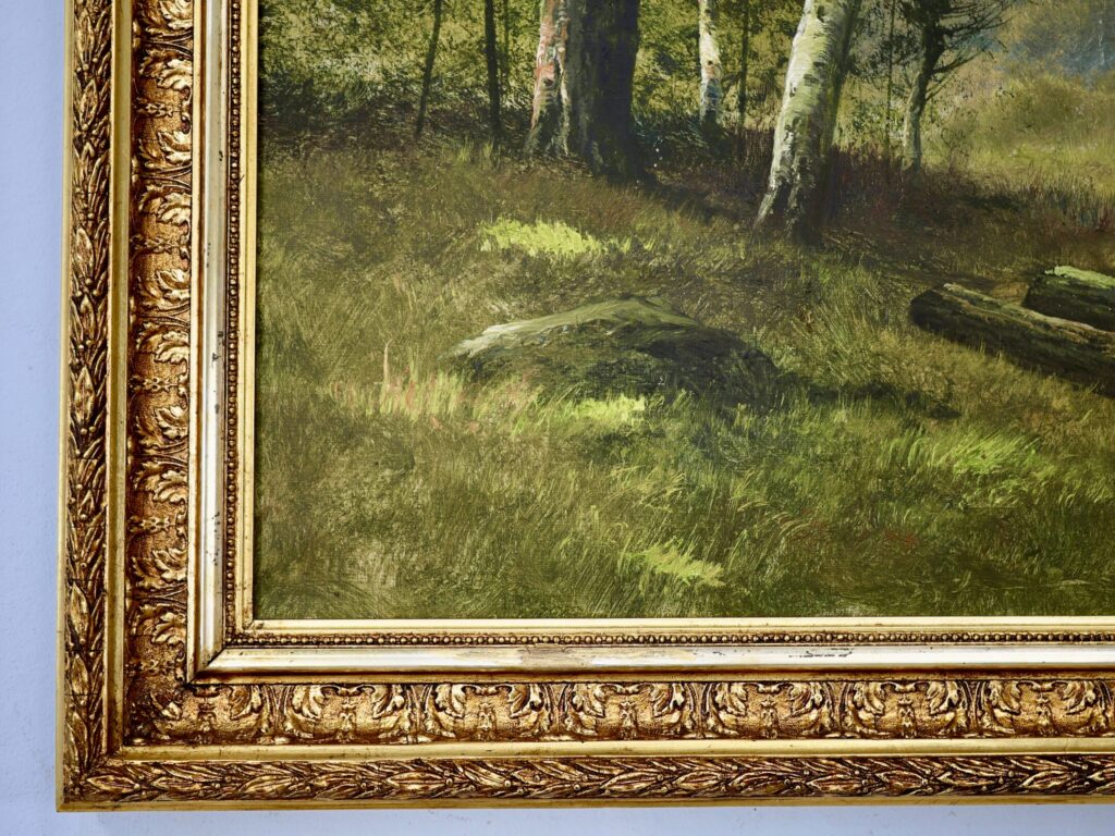 Антикварний живопис «Лісовий пейзаж», Ф. Чипріані (F. Cypriany)