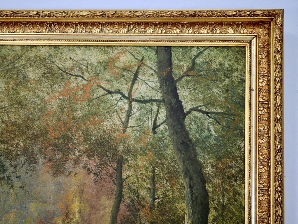 Антикварний живопис «Лісовий пейзаж», Ф. Чипріані (F. Cypriany)