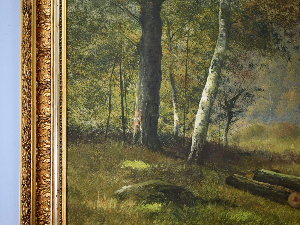 Антикварний живопис «Лісовий пейзаж», Ф. Чипріані (F. Cypriany)