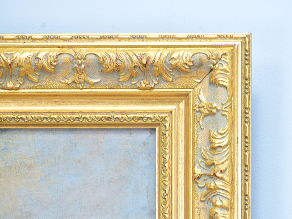 Антикварний живопис «Альпійський пейзаж»