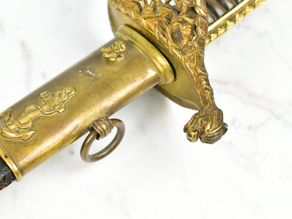 Антикварна шабля французького офіцера морського флоту