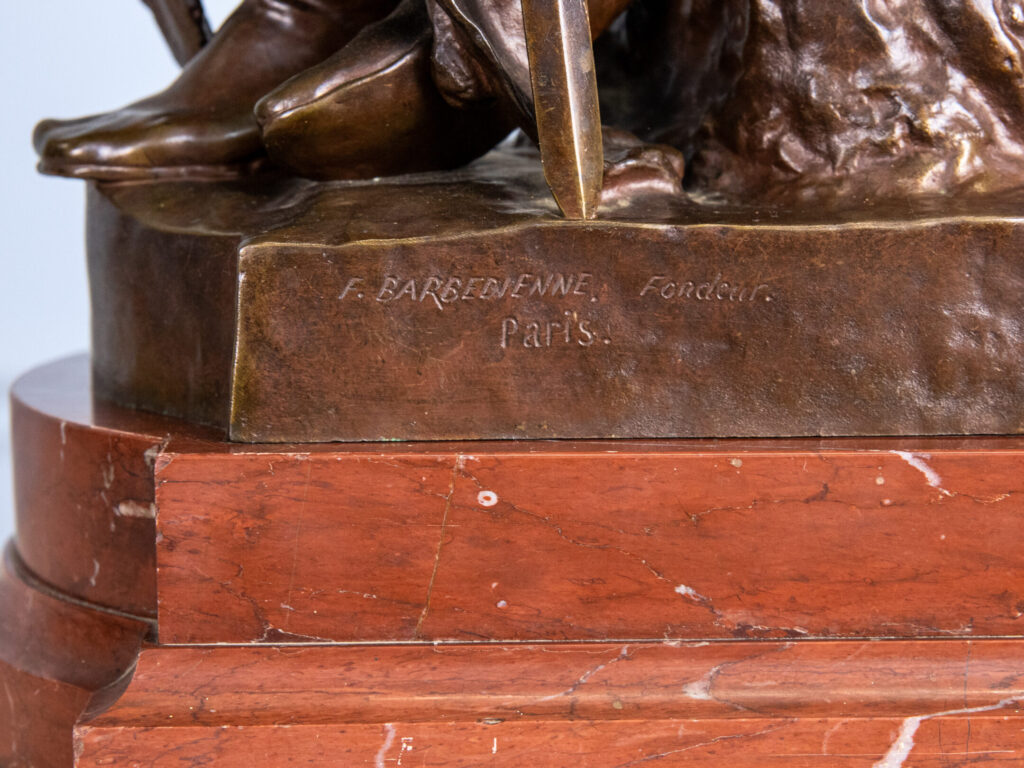 BN4A4751 Бронзова скульптура «Воїнська доблесть», P. Dubois