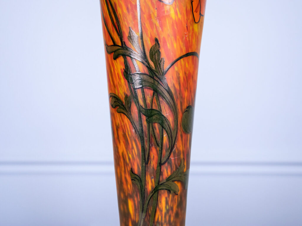 Антикварна ваза з маками, Ф.Легра (F.Legras)