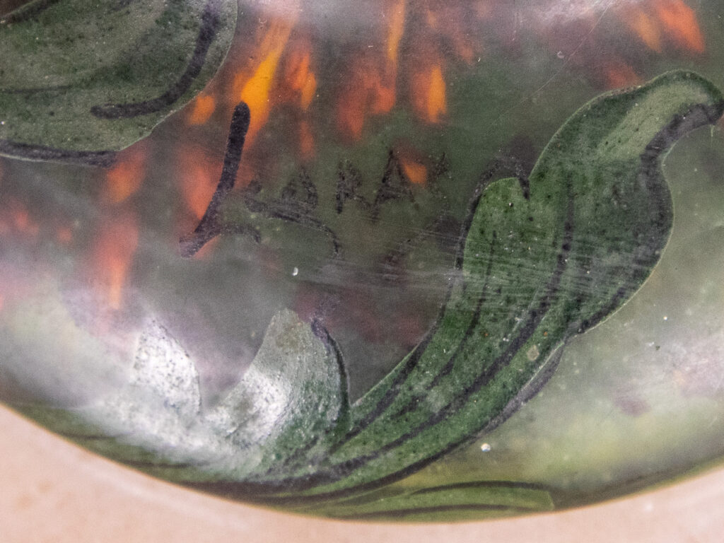 Антикварна ваза з маками, Ф.Легра (F.Legras)