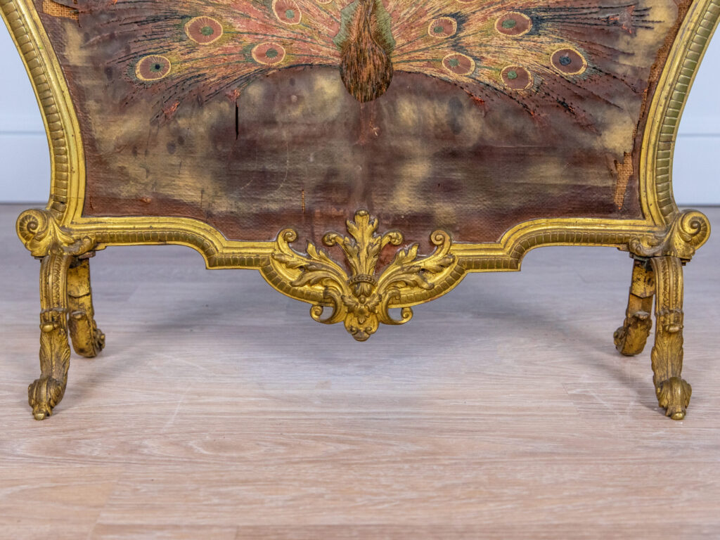 Антикварний камінний екран у стилі Рококо