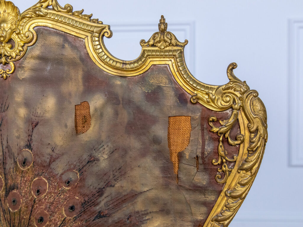 Антикварний камінний екран у стилі Рококо