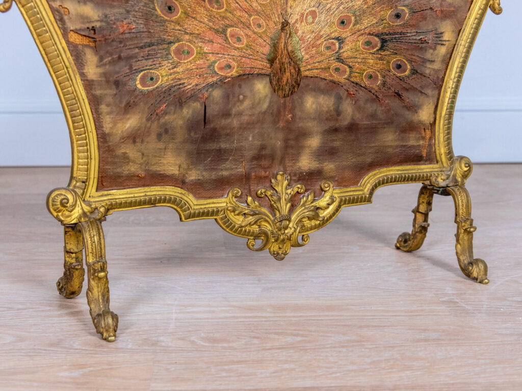 Антикварний камінний екран у стилі Рококо