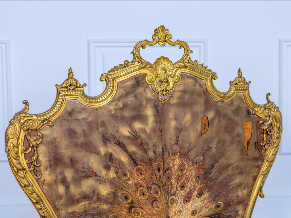 Антикварний камінний екран у стилі Рококо