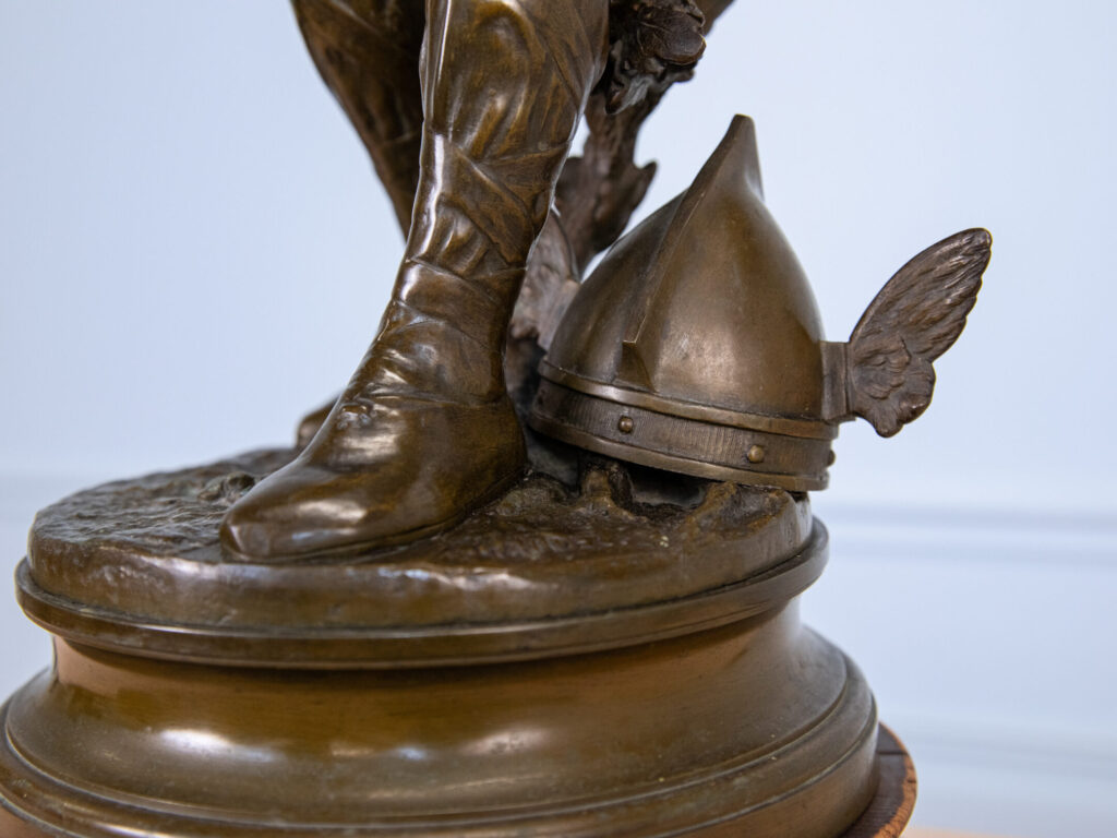 Антикварна бронзова скульптура «Верцингеторикс», A. Gaudez