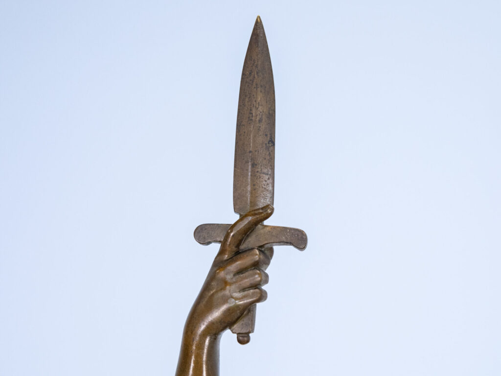 Антикварна бронзова скульптура «Верцингеторикс», A. Gaudez