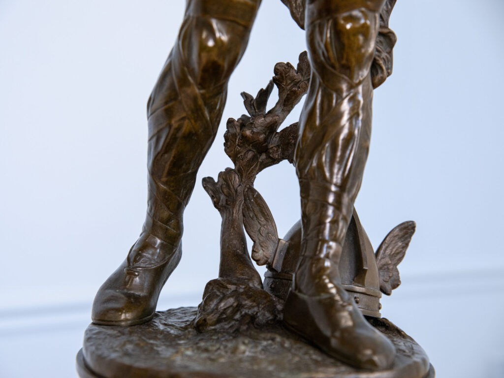 Антикварна бронзова скульптура «Верцингеторикс», A. Gaudez