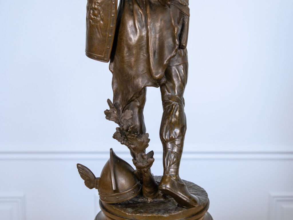 Антикварна бронзова скульптура «Верцингеторикс», A. Gaudez