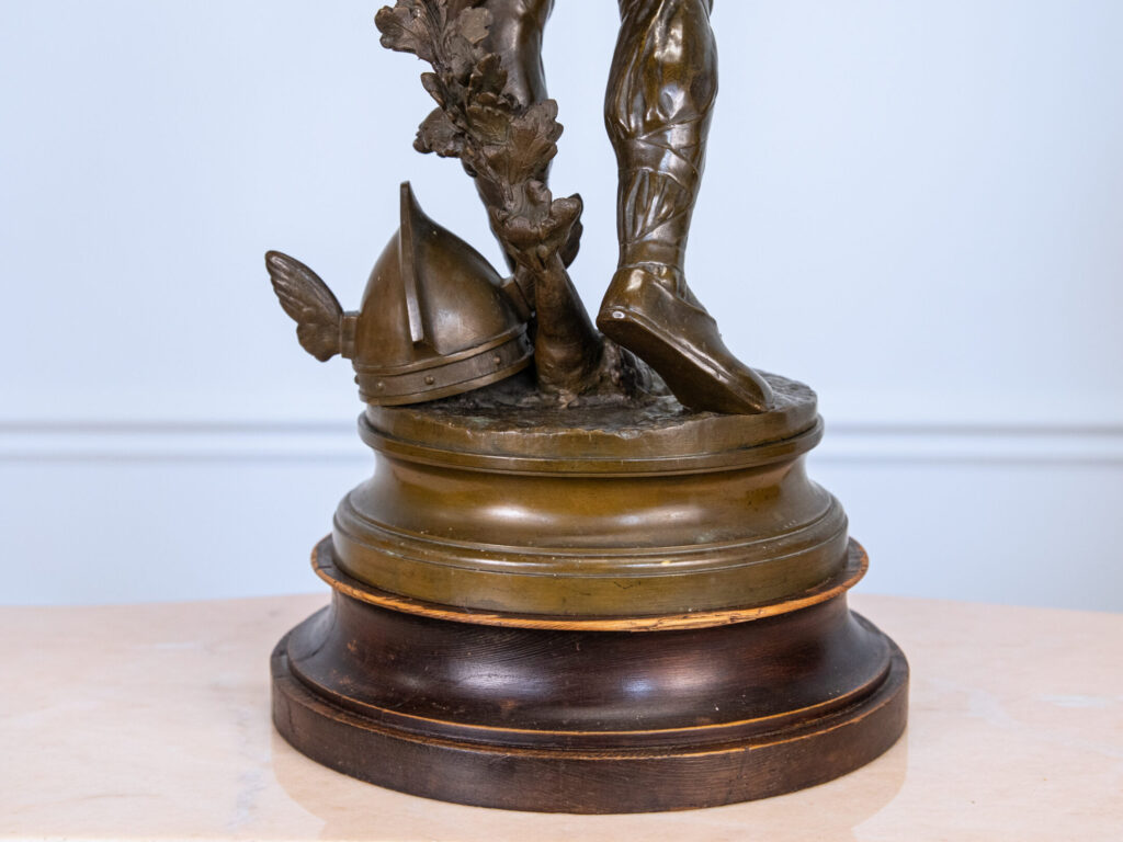 Антикварна бронзова скульптура «Верцингеторикс», A. Gaudez