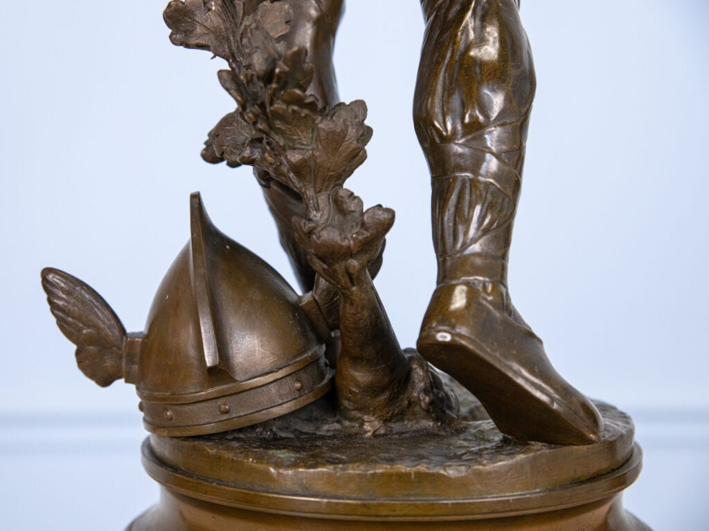 Антикварна бронзова скульптура «Верцингеторикс», A. Gaudez