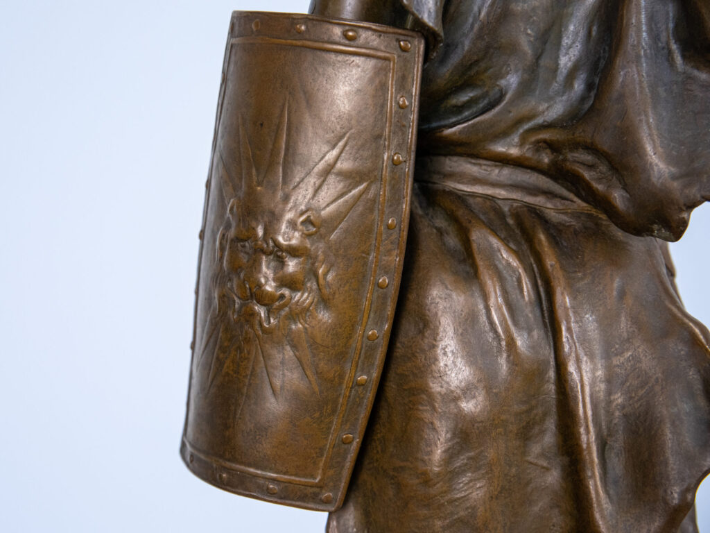 Антикварна бронзова скульптура «Верцингеторикс», A. Gaudez