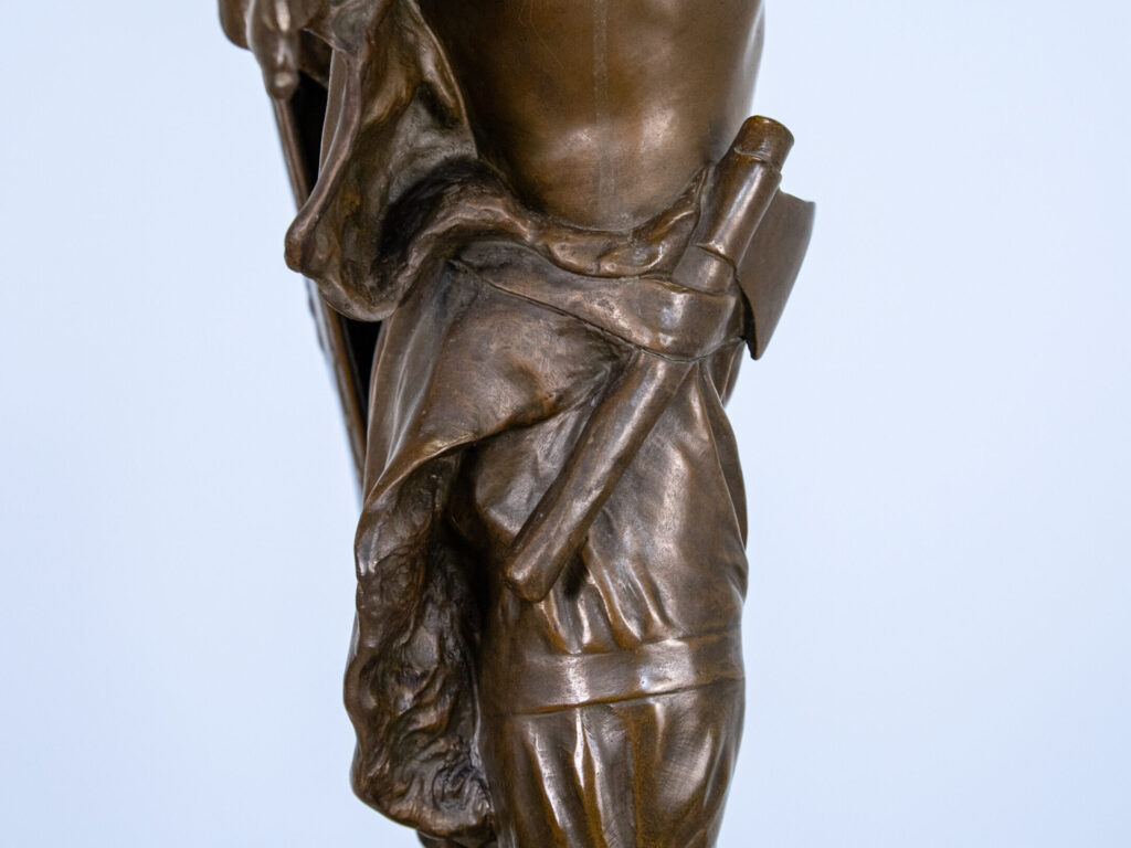 Антикварна бронзова скульптура «Верцингеторикс», A. Gaudez