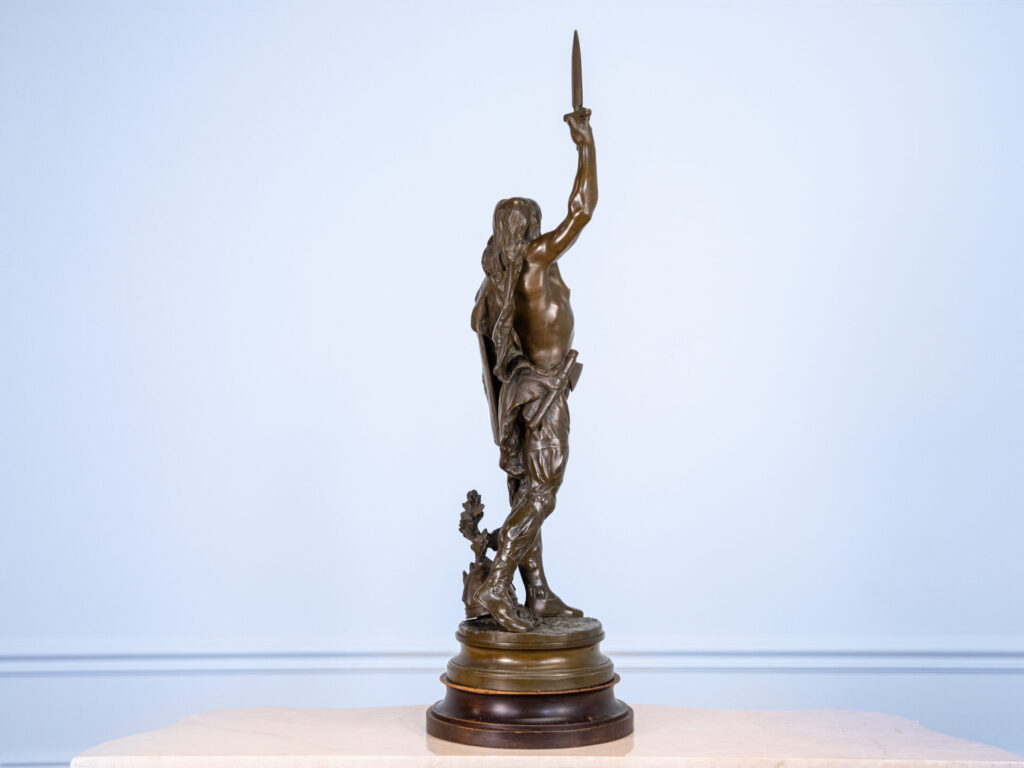 Антикварна бронзова скульптура «Верцингеторикс», A. Gaudez