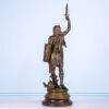 Антикварна бронзова скульптура «Верцингеторикс», A. Gaudez
