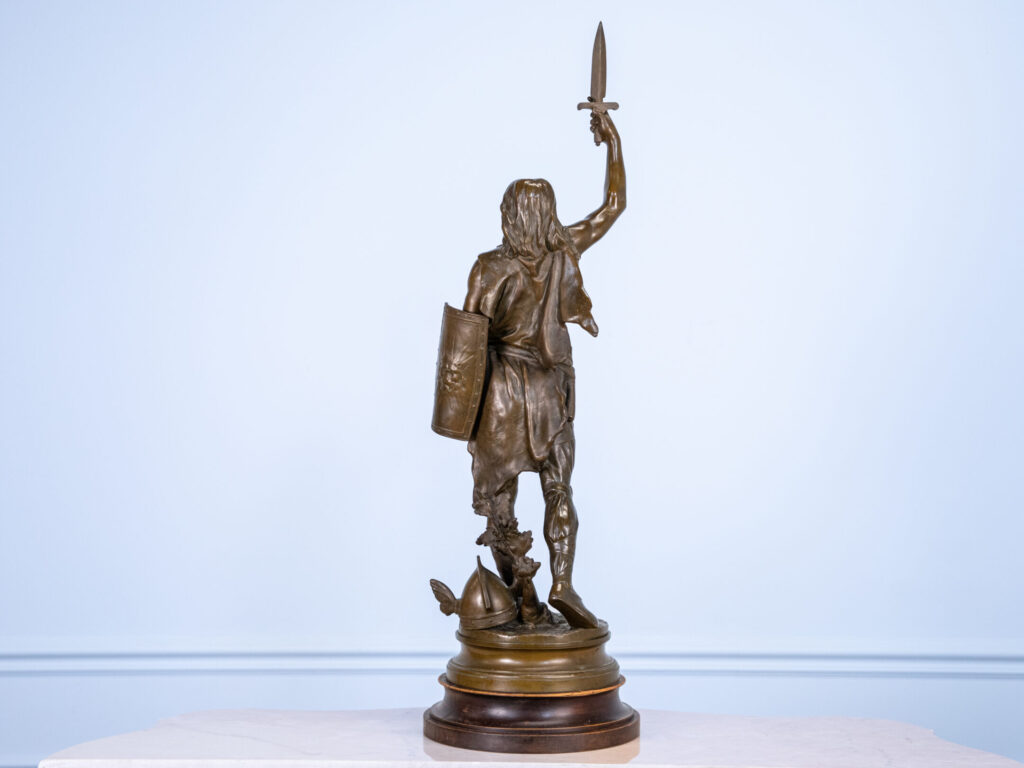 Антикварна бронзова скульптура «Верцингеторикс», A. Gaudez