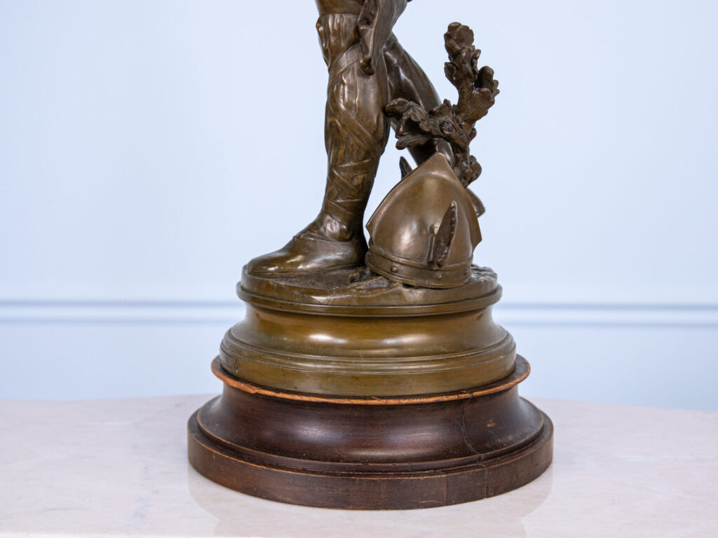 Антикварна бронзова скульптура «Верцингеторикс», A. Gaudez